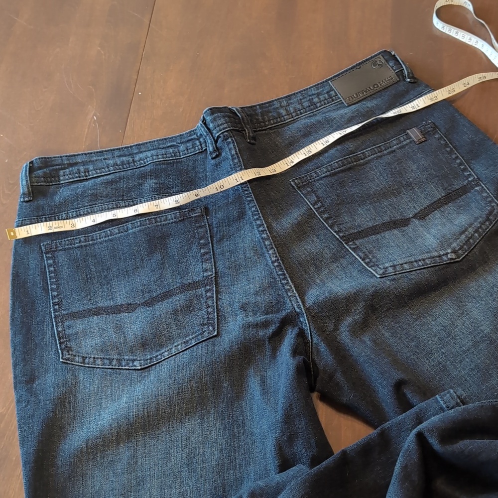 Buffalo Jack X Straight Jeans Dark Blue Indigo Faded - Picture 7 of 11